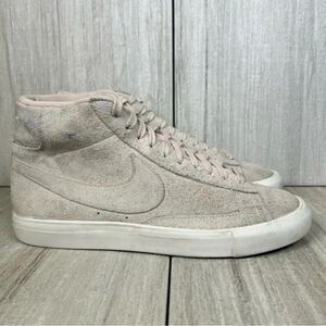 Nike Blazer Mid SlitStone Pink Suede Lace Up Sneaker Shoe Mens Size 8 Womens 9.5